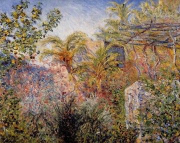  bord Kunst - Das Tal von Sasso Bordighera Claude Monet
